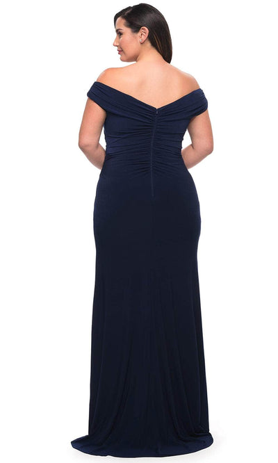 La Femme 29663SC - Cap Sleeve High Slit Prom Dress Special Occasion Dresses