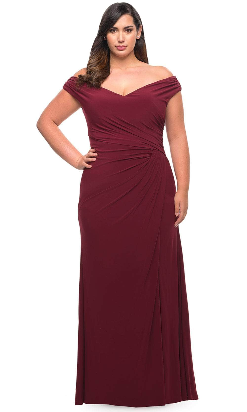 La Femme 29663 - Ruched Off Shoulder Prom Dress Special Occasion Dress