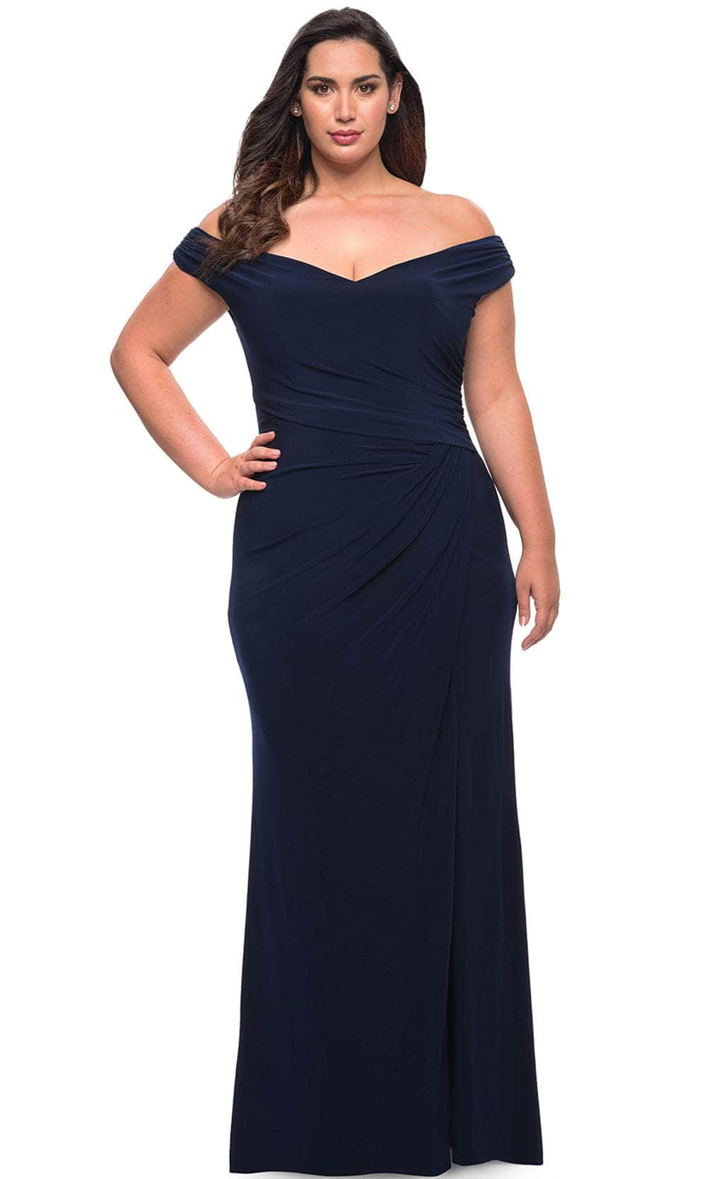 La Femme 29663 - Ruched Off Shoulder Prom Dress Special Occasion Dress