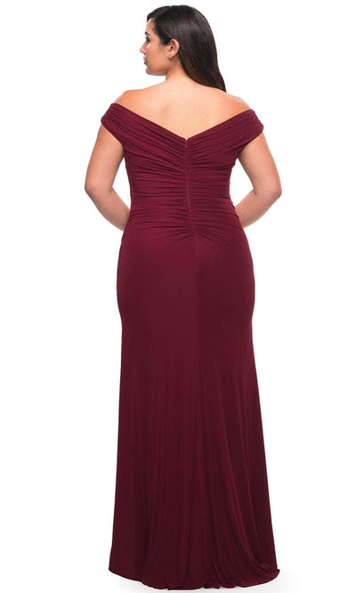 La Femme 29722 - Faux Wrap Prom Dress Special Occasion Dress