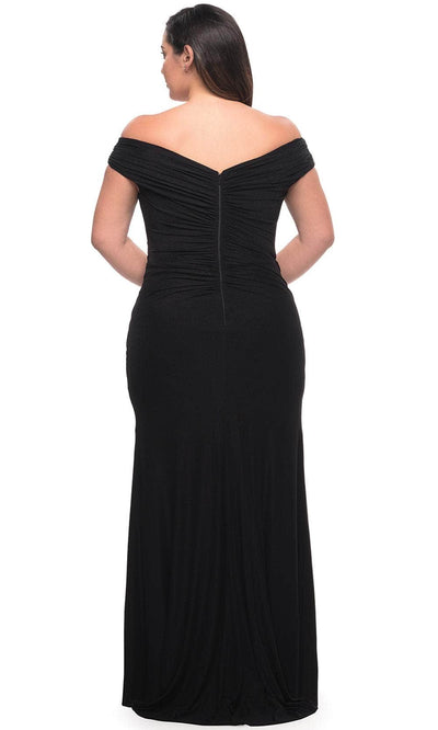 La Femme 29722 - Faux Wrap Prom Dress Special Occasion Dress