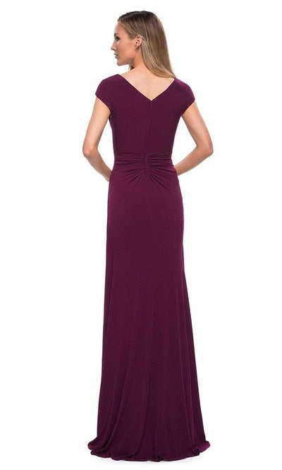 La Femme - 29814 Cap Sleeves Sheath Evening Dress Special Occasion Dress