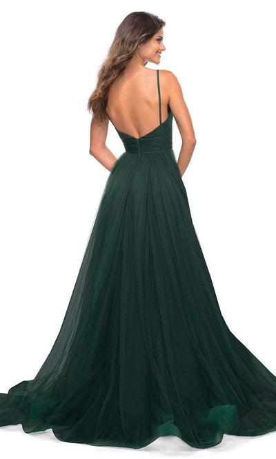 La Femme - 30180 Spaghetti Strap Tulle A-Line Gown Special Occasion Dress