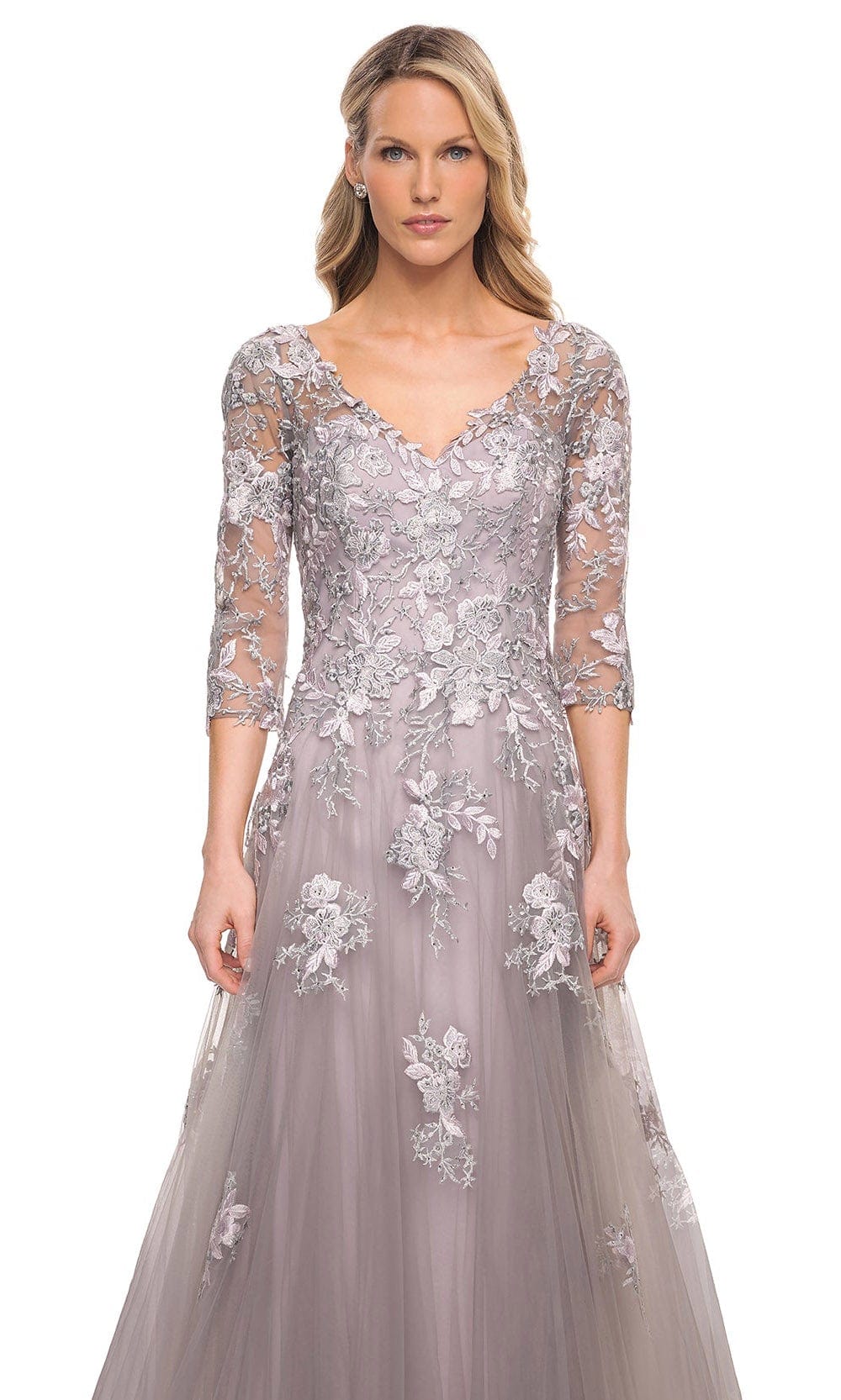 La Femme 30229 - Embroidered A-Line Dress Mother of the Bride Dresses