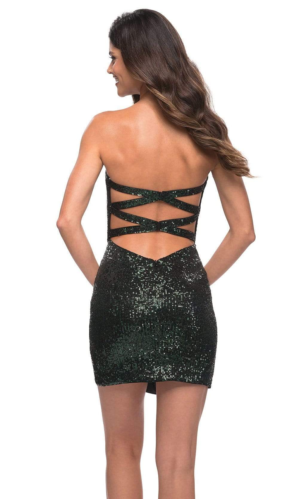 La Femme - 30259 Strapless Sequin Sheath Dress Special Occasion Dress