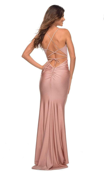 La Femme - 30432 Beaded Plunging V-Neck Gown Special Occasion Dress