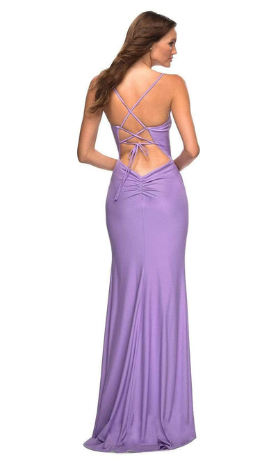 La Femme - 30436 Scoop Neck High Slit Gown Special Occasion Dress