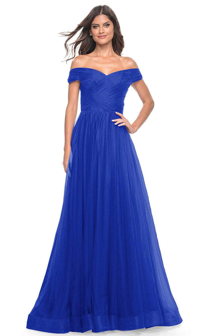 La Femme 30498 - Off Shoulder Tulle Prom Dress Special Occasion Dresses