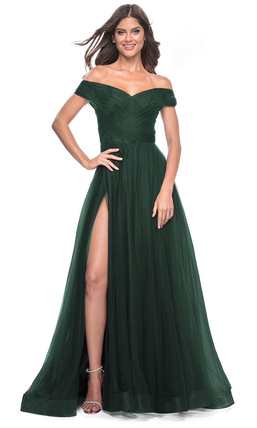 La Femme 30498 - Off Shoulder Tulle Prom Dress Special Occasion Dresses