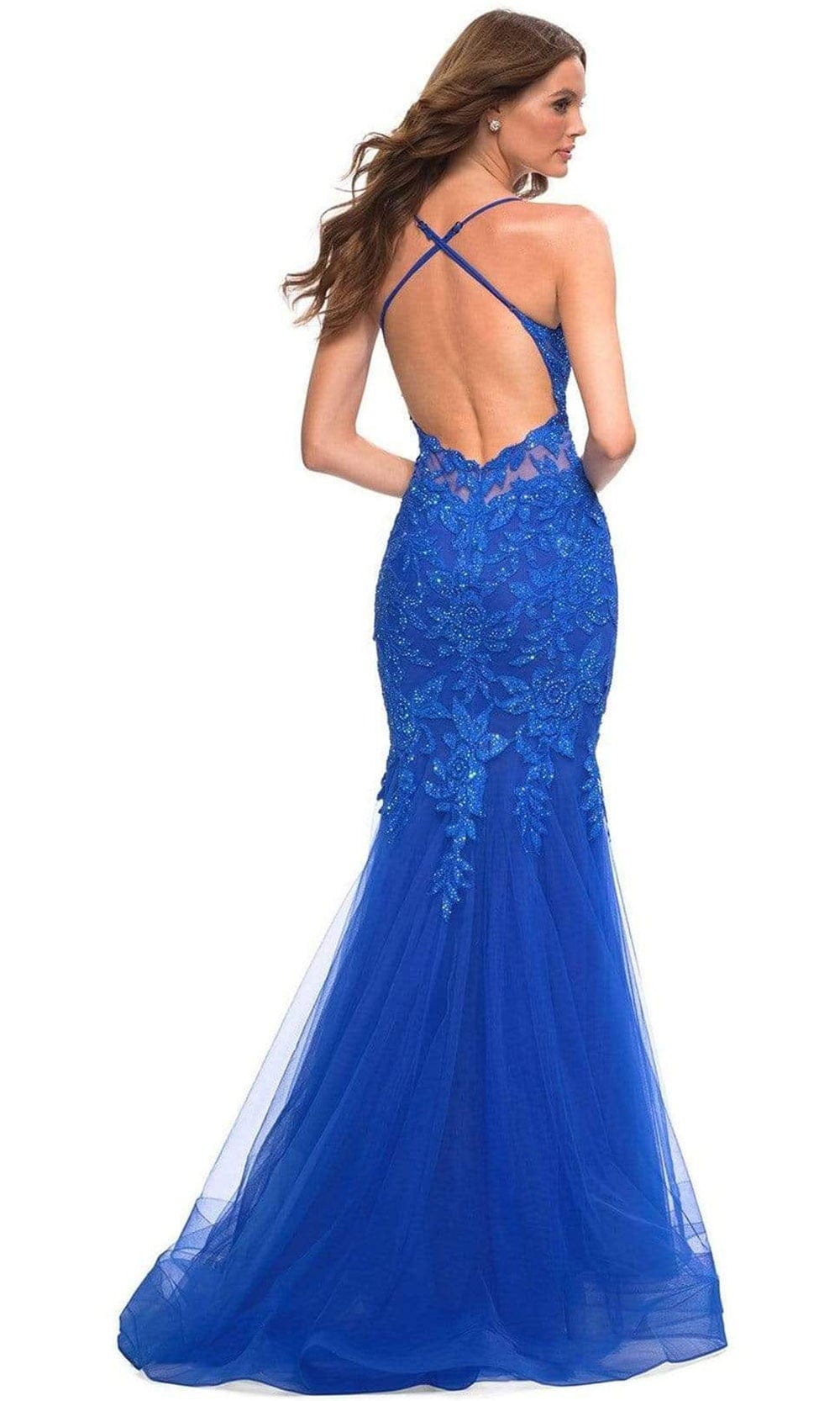 La Femme - 30584 Beaded Lace Mermaid Gown Prom Dresses