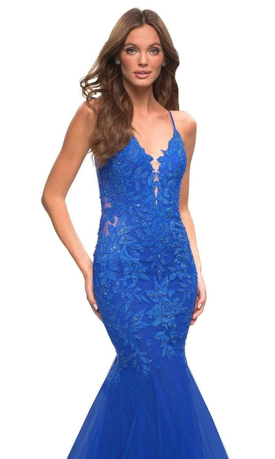 La Femme - 30584 Beaded Lace Mermaid Gown Special Occasion Dress