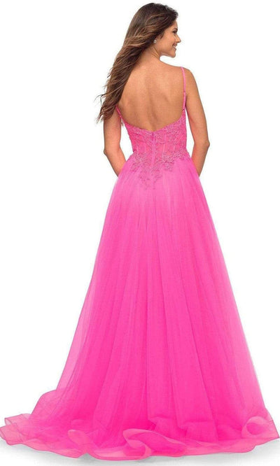 La Femme - 30755 Sweetheart Embroidered A-line Gown Prom Dresses