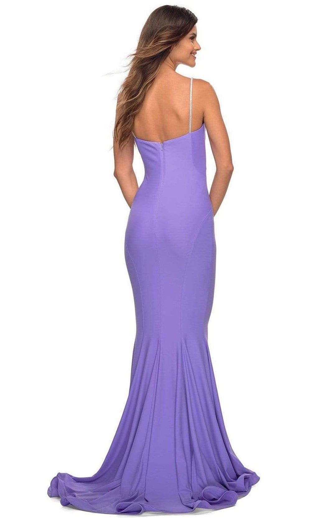 La Femme - 30782 Sweetheart Fitted Trumpet Gown Special Occasion Dress In Purple