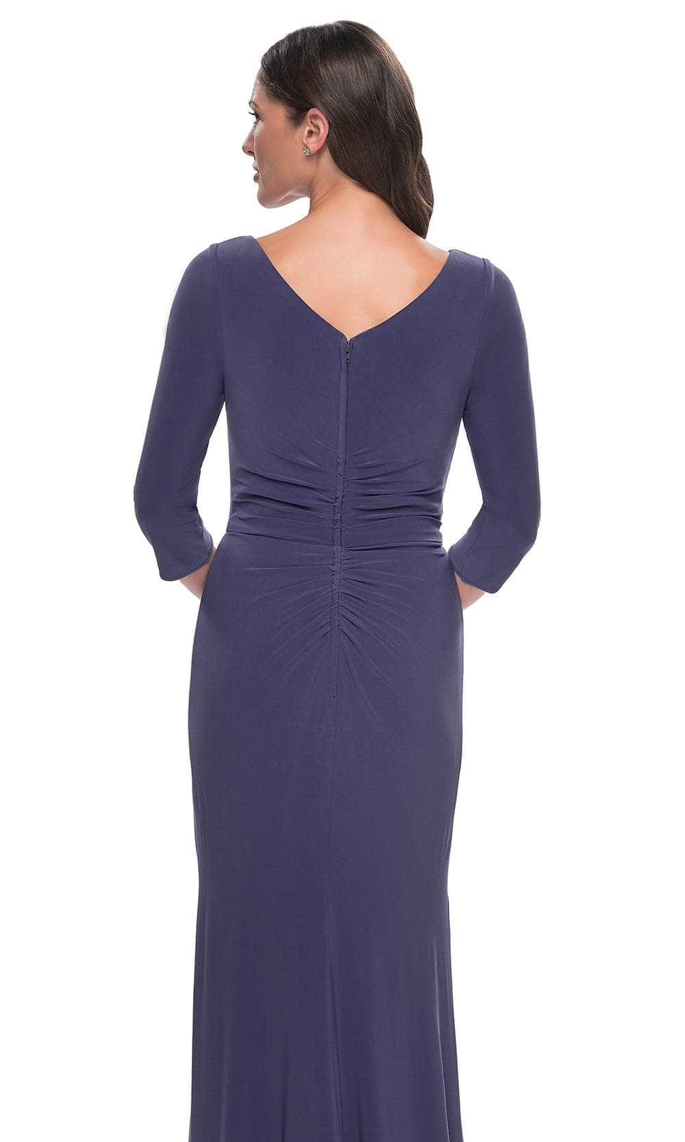 La Femme 30814 - Bateau Neck Jersey Evening Dress Mother of the Bride Dresses