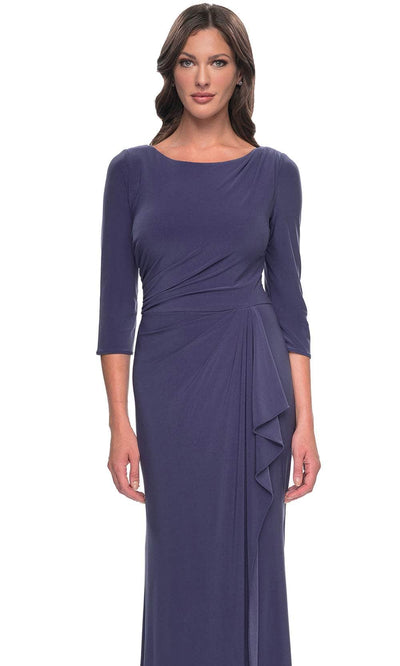 La Femme 30814 - Bateau Neck Jersey Evening Dress Mother of the Bride Dresses