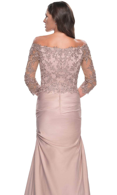 La Femme 30853 - Trumpet Satin Evening Dress Mother of the Bride Dresses