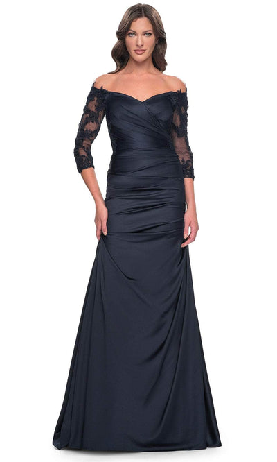 La Femme 30853 - Trumpet Satin Evening Dress Mother of the Bride Dresses