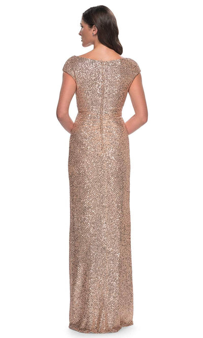 La Femme 30865 - Ruched Sequin Evening Dress Mother of the Bride Dresses