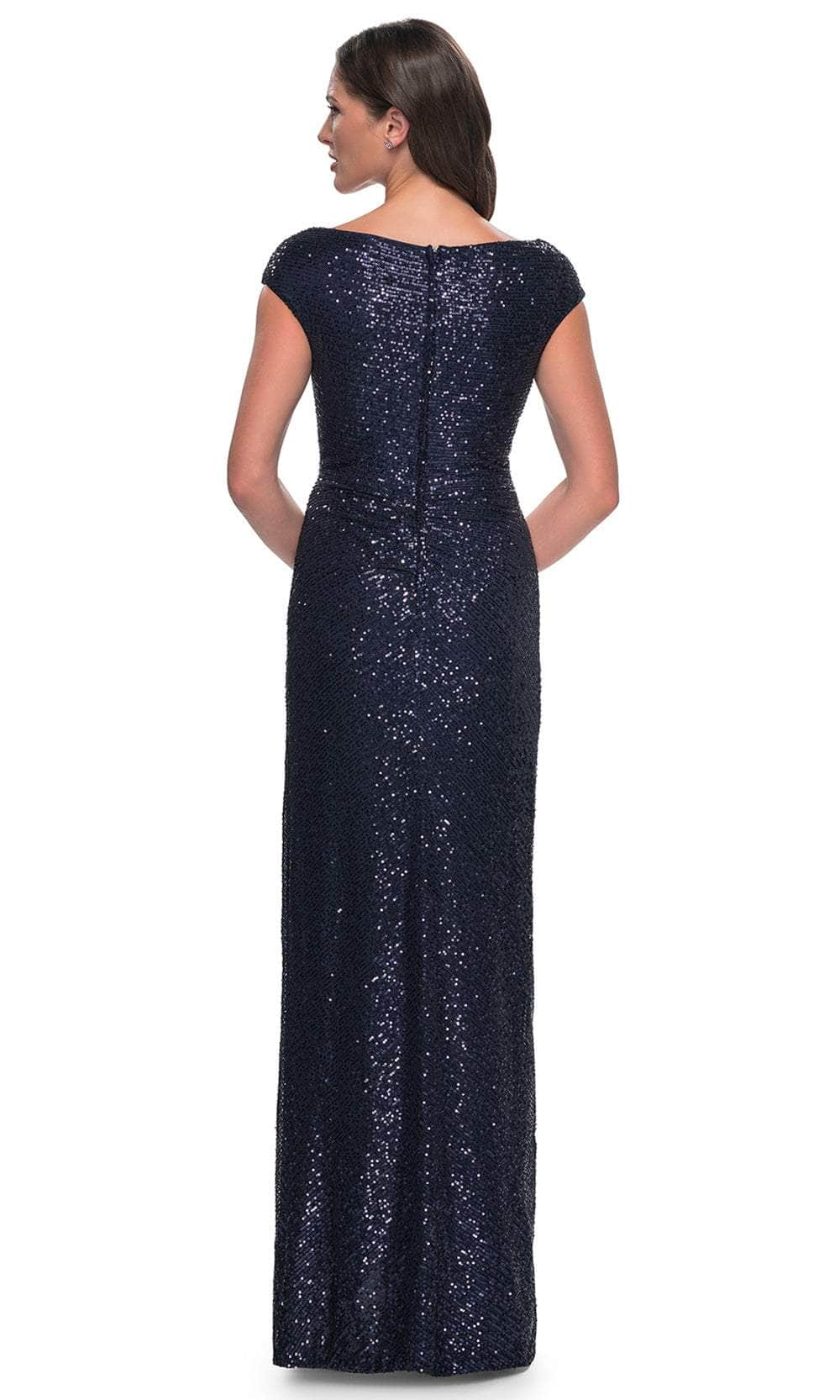 La Femme 30865 - Ruched Sequin Evening Dress Mother of the Bride Dresses