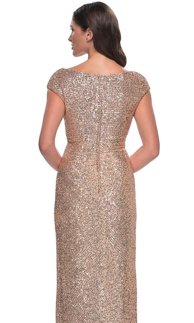 La Femme 30865 - Ruched Sequin Evening Dress Mother of the Bride Dresses