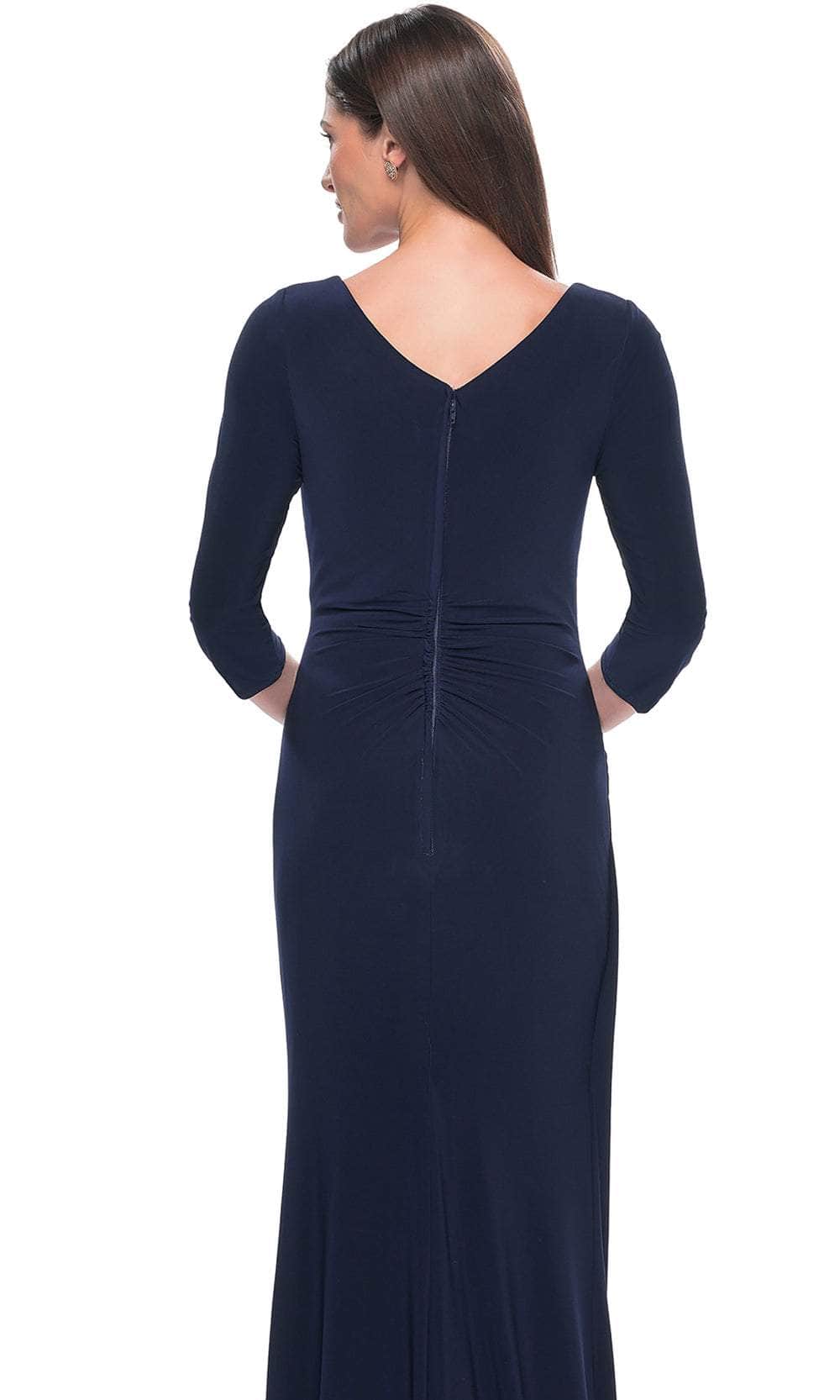 La Femme 31020 - Stylish Wrap Design Evening Dress ADASA La Femme 31020 - Stylish Wrap Design Evening Dress ADASA