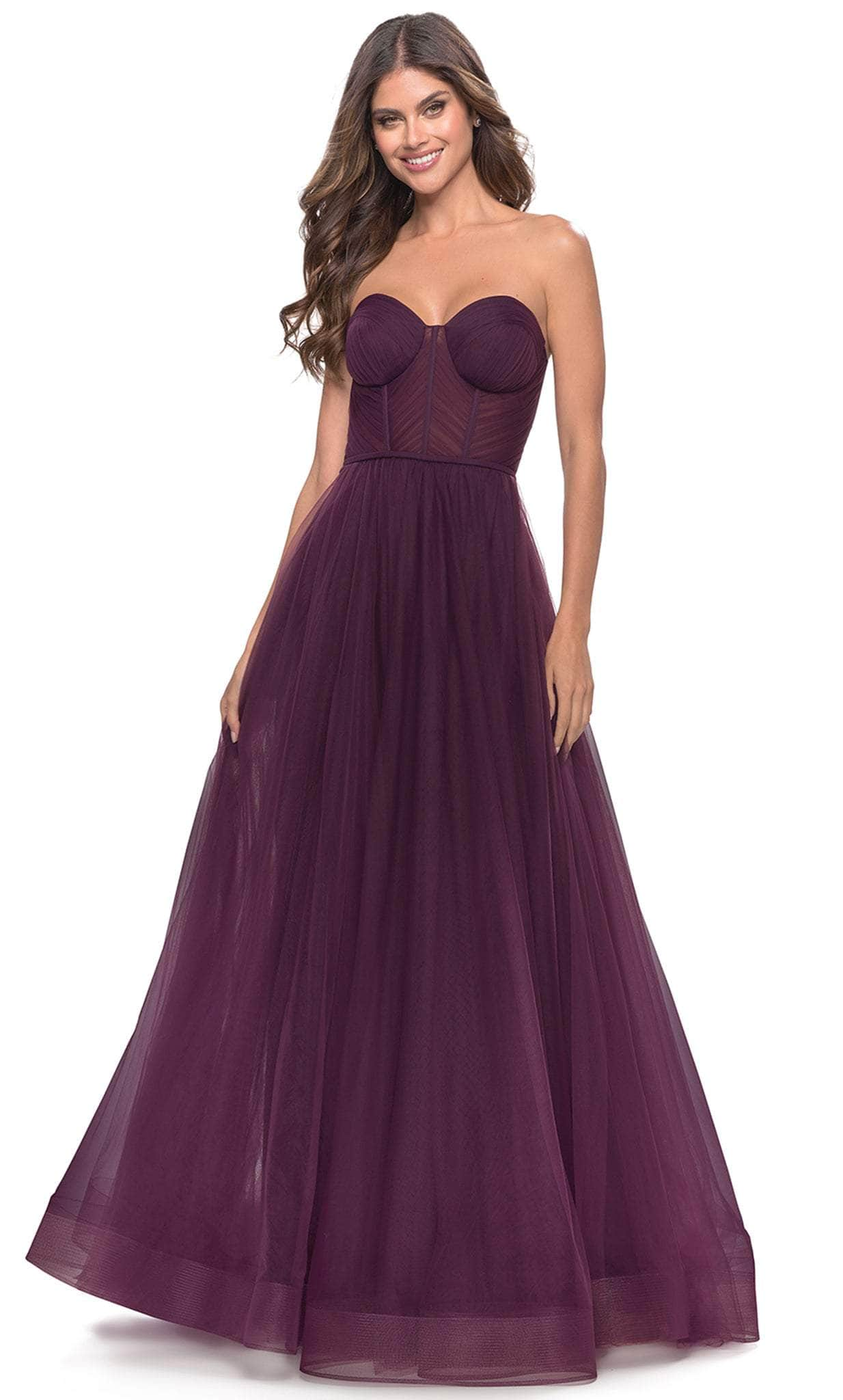 La Femme 31205 - Sweetheart Corset A-Line Long Dress Special Occasion Dress