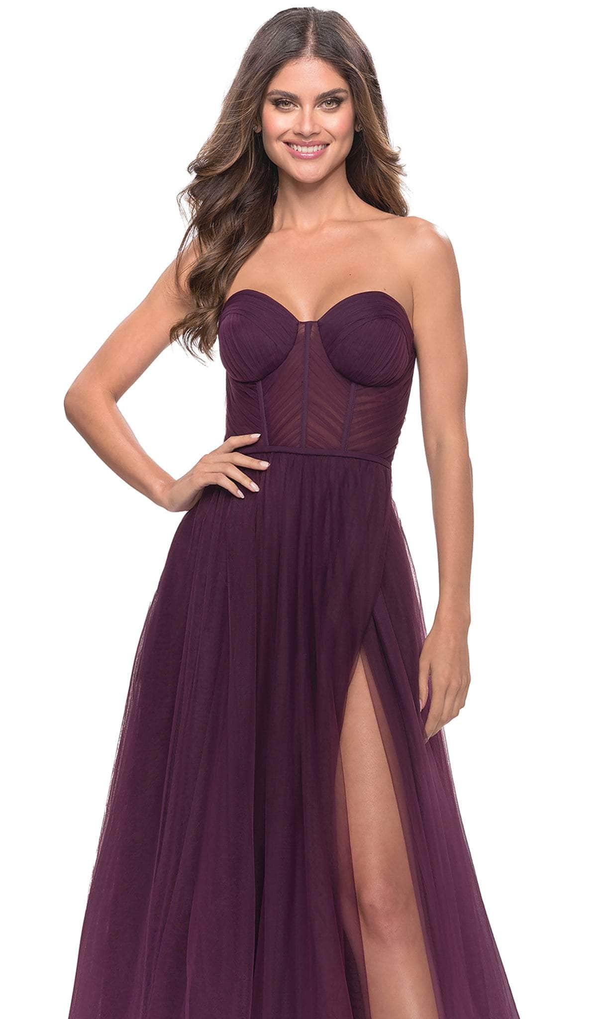 La Femme 31205 - Sweetheart Corset A-Line Long Dress Special Occasion Dress