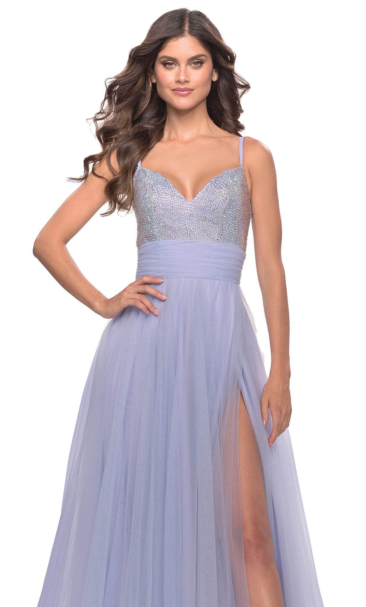 La Femme 31433 - Sleeveless Stone Accent Prom Dress Special Occasion Dress