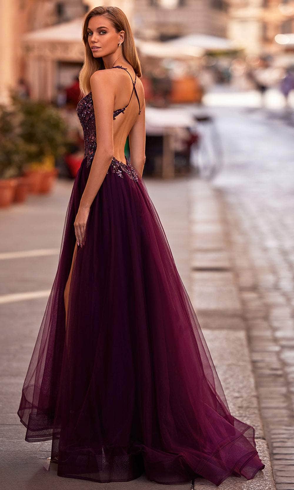 La Femme 31471 - Beaded A-Line Prom Dress Prom Dresses
