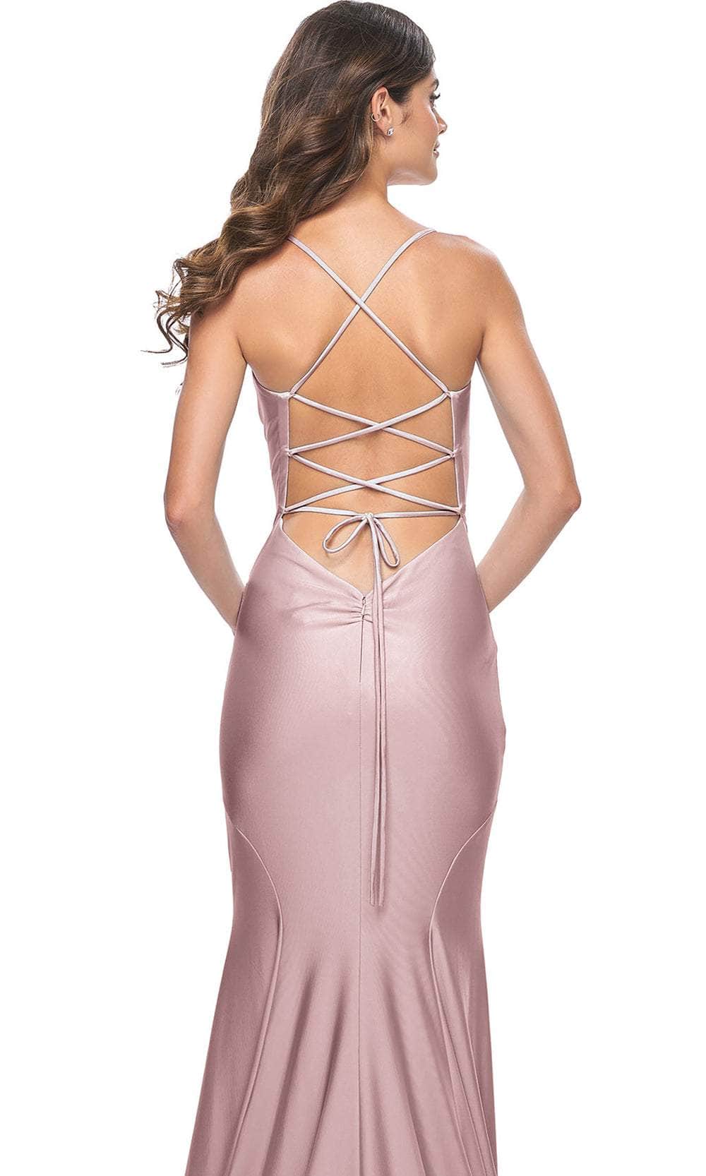 La Femme 31878 - High Slit Jersey Prom Dress Special Occasion Dresses