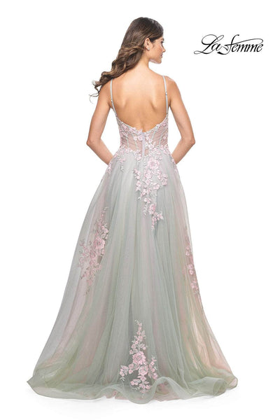 La Femme 31939 - Lace Detailed Prom Dress Special Occasion Dresses