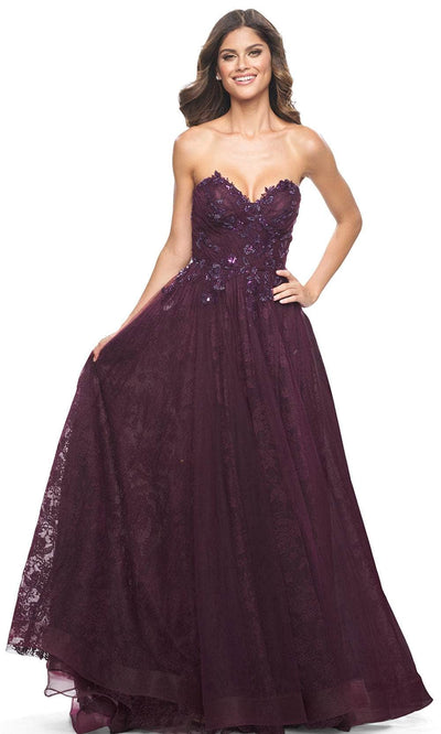 La Femme 31954 - Sweetheart Floral Lace Prom Dress Prom Dresses
