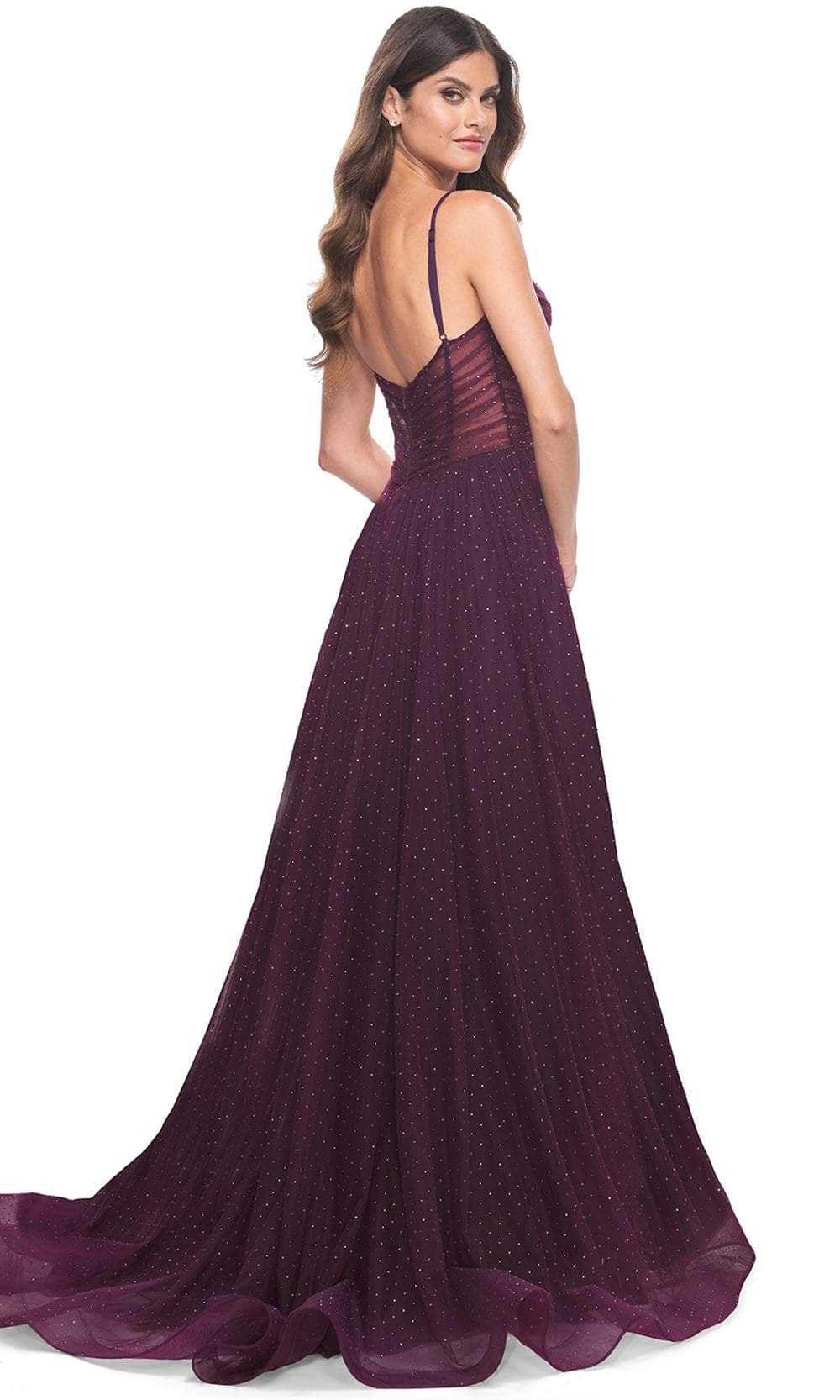 La Femme 31970SC - Ruched Bodice A-Line Prom Dress Prom Dresses