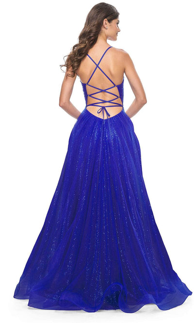 La Femme 31986 - Ruched Corset A-Line Prom Dress Evening Dresses