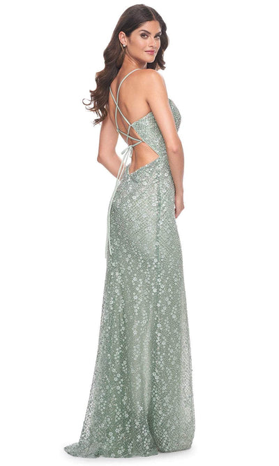 La Femme 31993 - Embellished Lace Prom Dress Evening Dresses
