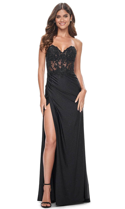 La Femme 32011 - Rhinestone Sweetheart Prom Dress Prom Dresses 00 / Black