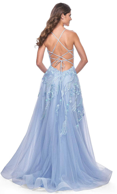 La Femme 32032 - Sequin Tulle Prom Dress Evening Dresses