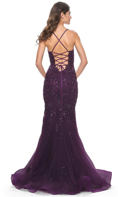 La Femme 32033 - Embellished V-Neck Prom Dress Prom Dresses