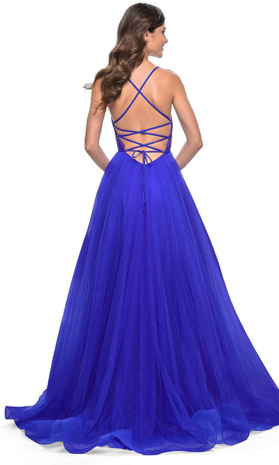 La Femme 32059 - Beaded Applique Prom Dress Evening Dresses