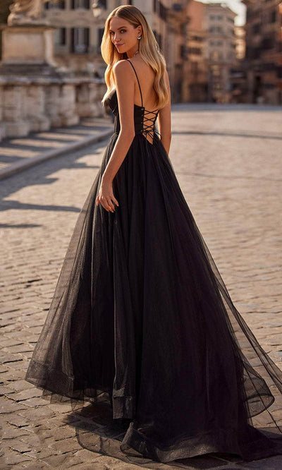 La Femme 32065 - Bustier High Slit Prom Dress Evening Dresses