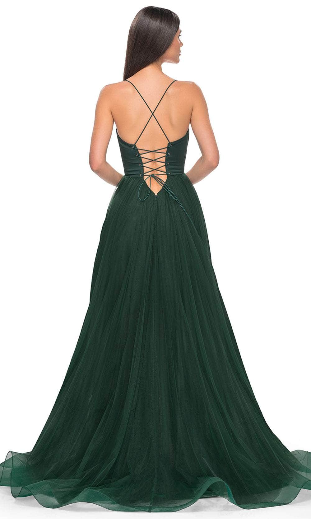 La Femme 32065 - Bustier High Slit Prom Dress Evening Dresses