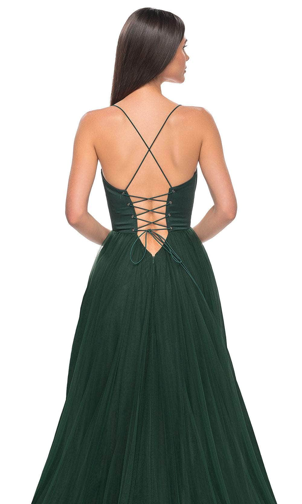 La Femme 32065 - Bustier High Slit Prom Dress Evening Dresses