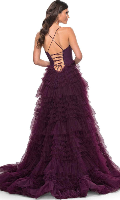 La Femme 32071 - Sweetheart Ruffled Skirt Prom Dress Prom Dresses