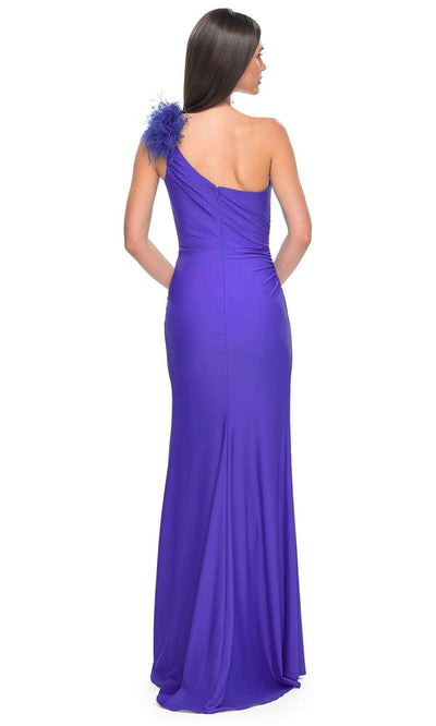 La Femme 32076 - Feathered One Shoulder Prom Dress Special Occasion Dresses