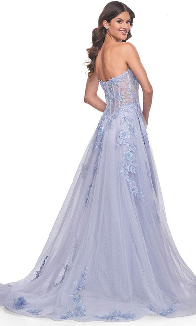 La Femme 32082 - Strapless Applique Prom Dress Prom Dresses