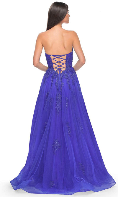 La Femme 32084 - Strapless Lace Prom Dress Prom Dresses