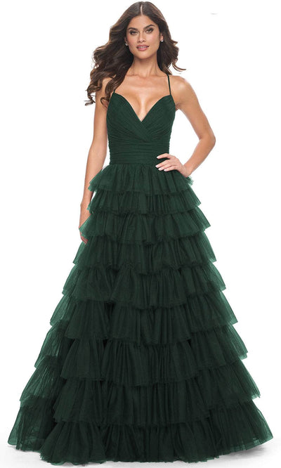 La Femme 32086 - Sleeveless Multi-Tiered Prom Dress Prom Dresses