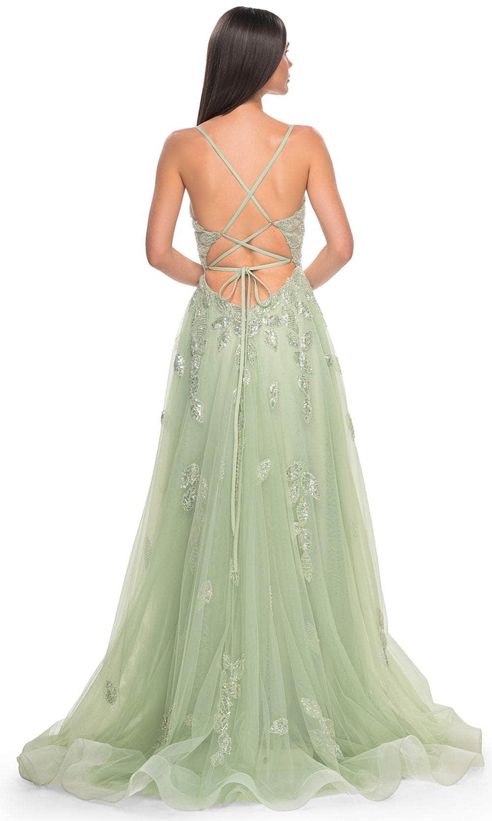 La Femme 32090 - Embellished Tulle A-Line Prom Gown Prom Dresses