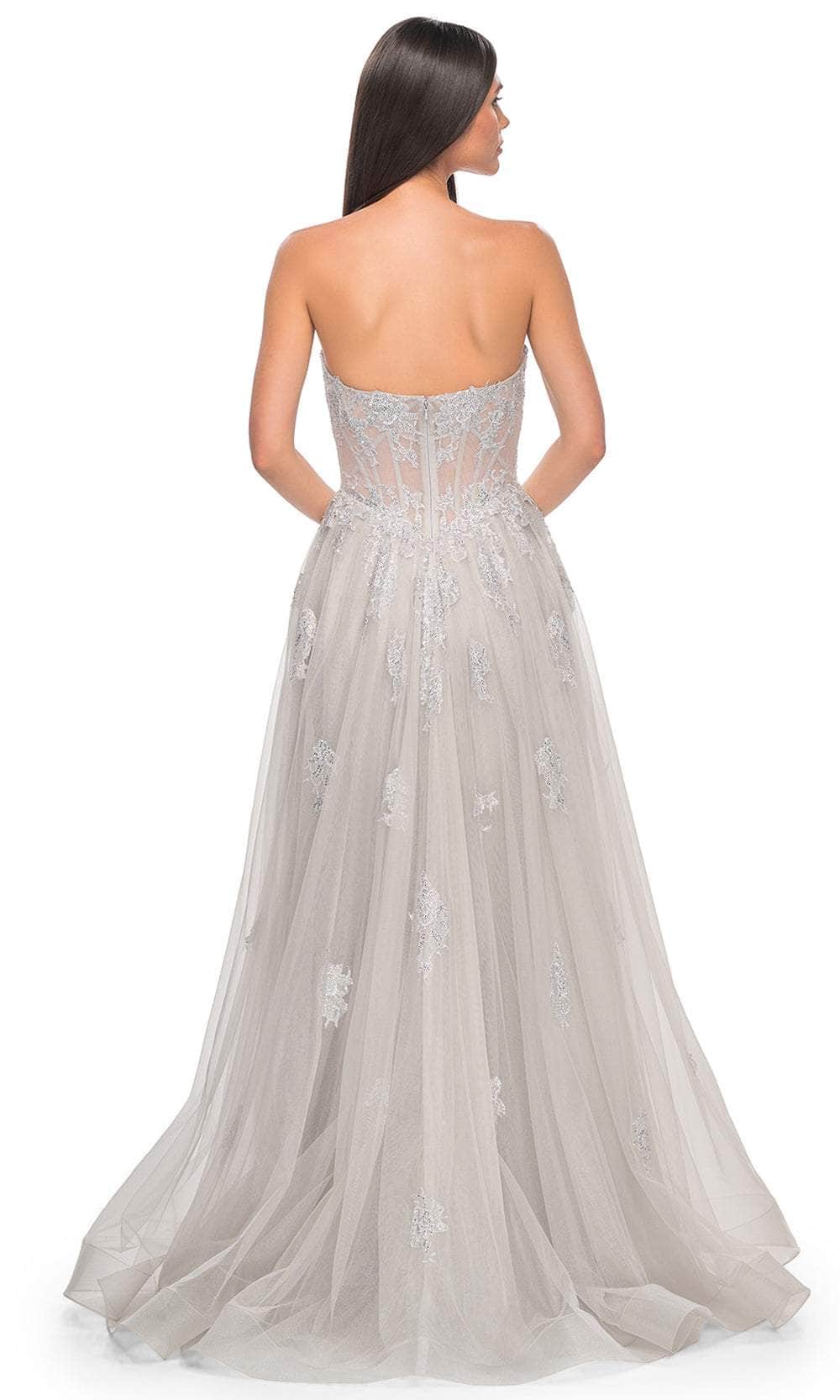 La Femme 32111 - Strapless Tulle Prom Dress Prom Dresses