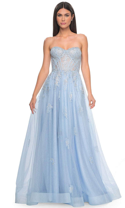 La Femme 32111 - Strapless Tulle Prom Dress Prom Dresses